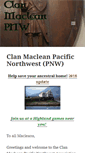Mobile Screenshot of clanmacleanpnw.org