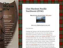 Tablet Screenshot of clanmacleanpnw.org